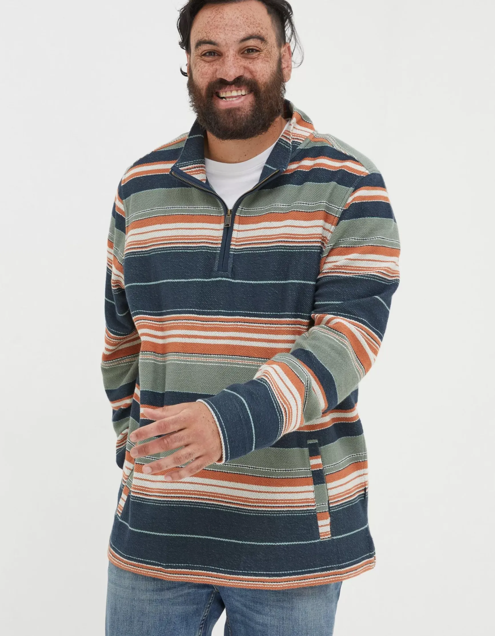 FatFace Trescowe Half Neck Sweatshirt|Men View All