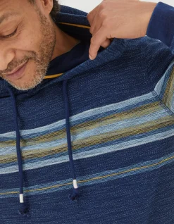 FatFace Trescowe Indigo Stripe Hoodie|Men View All