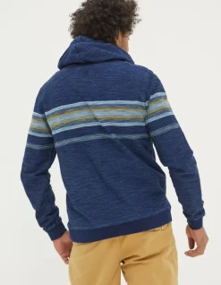 FatFace Trescowe Indigo Stripe Hoodie|Men View All