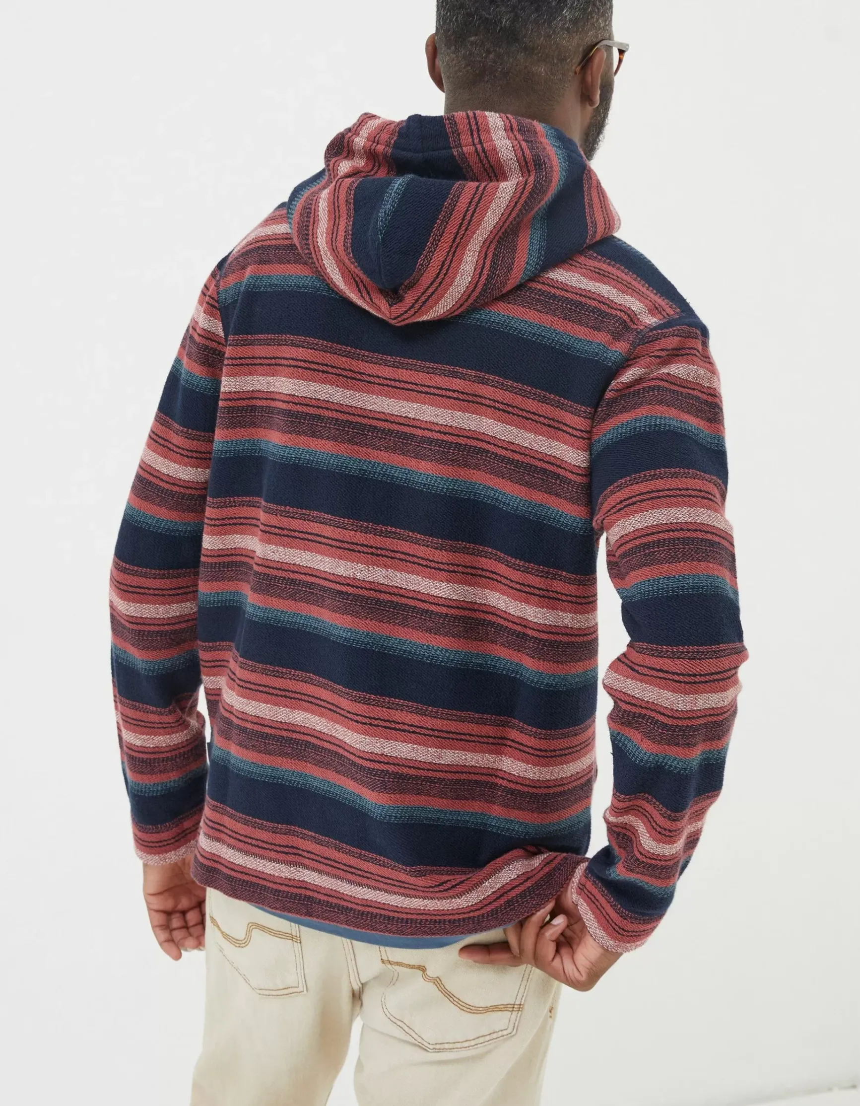 FatFace Trescowe Stripe Hoodie|Men Sweatshirts & Hoodies