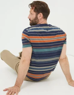 FatFace Trescowe Stripe T-Shirt|Men T-Shirts