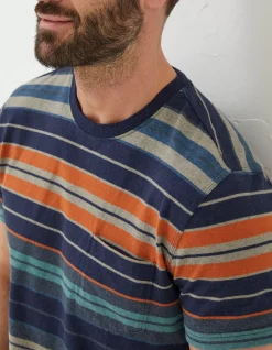 FatFace Trescowe Stripe T-Shirt|Men T-Shirts