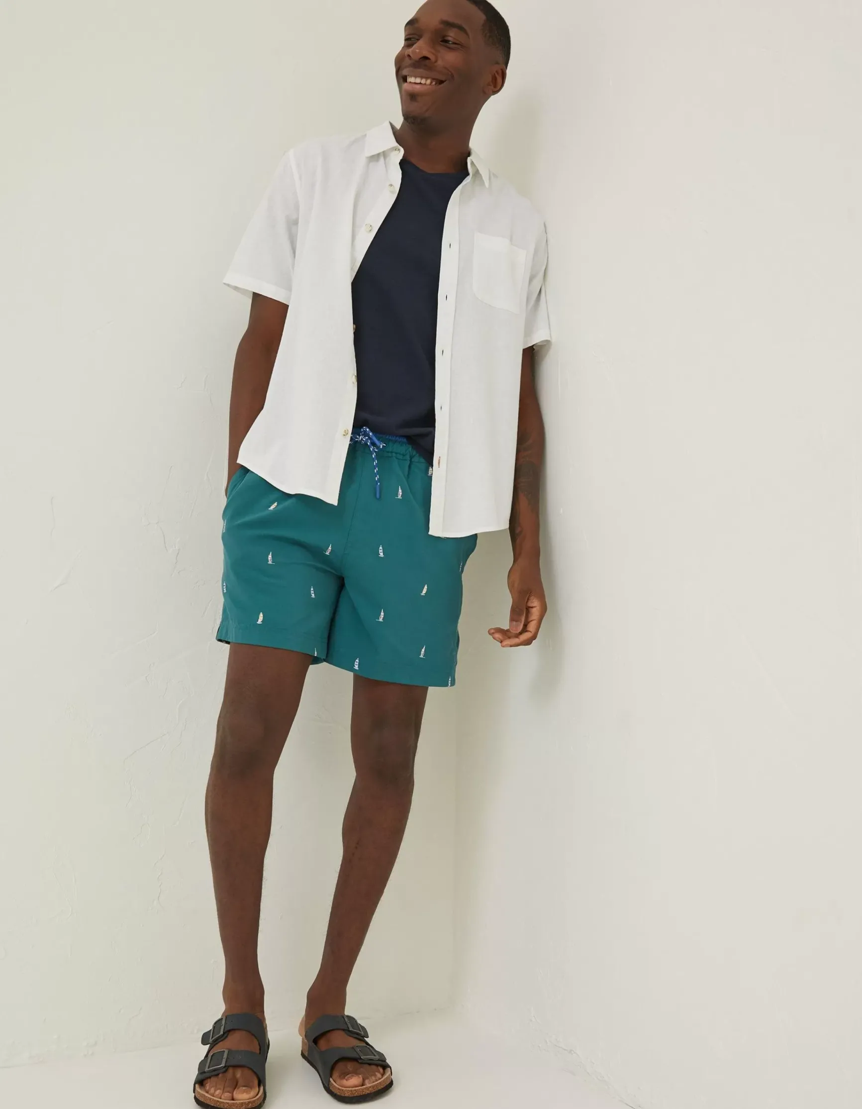 FatFace Trevose Boat Swim Shorts|Men Swimwear