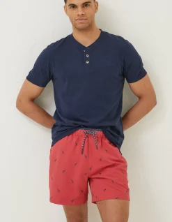 FatFace Trevose Giraffe Swim Shorts|Men Swimwear