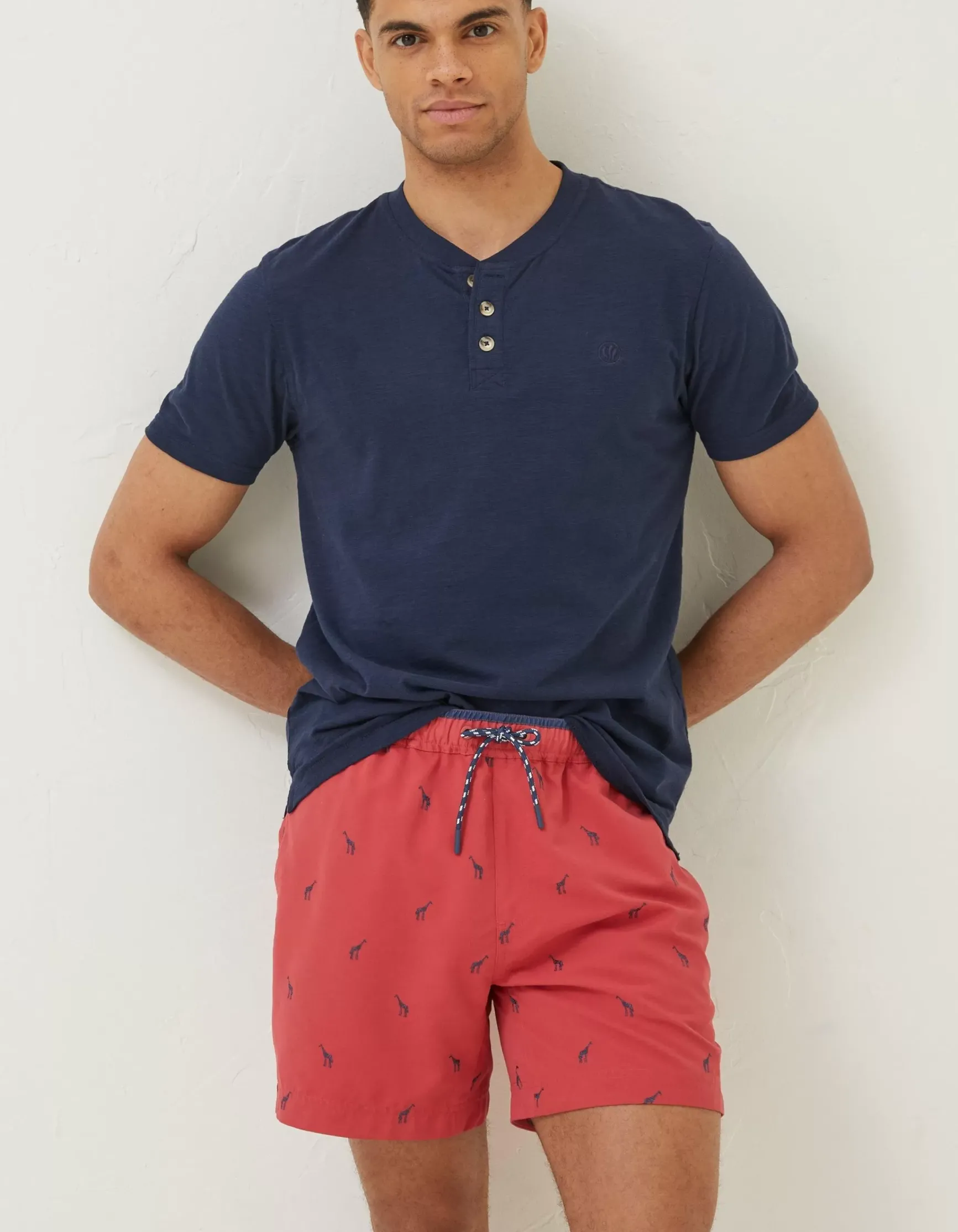 FatFace Trevose Giraffe Swim Shorts|Men Swimwear