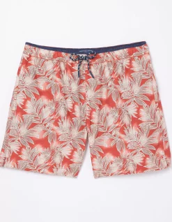 FatFace Trevose Leaf Print Swim Shorts|Men Swimwear
