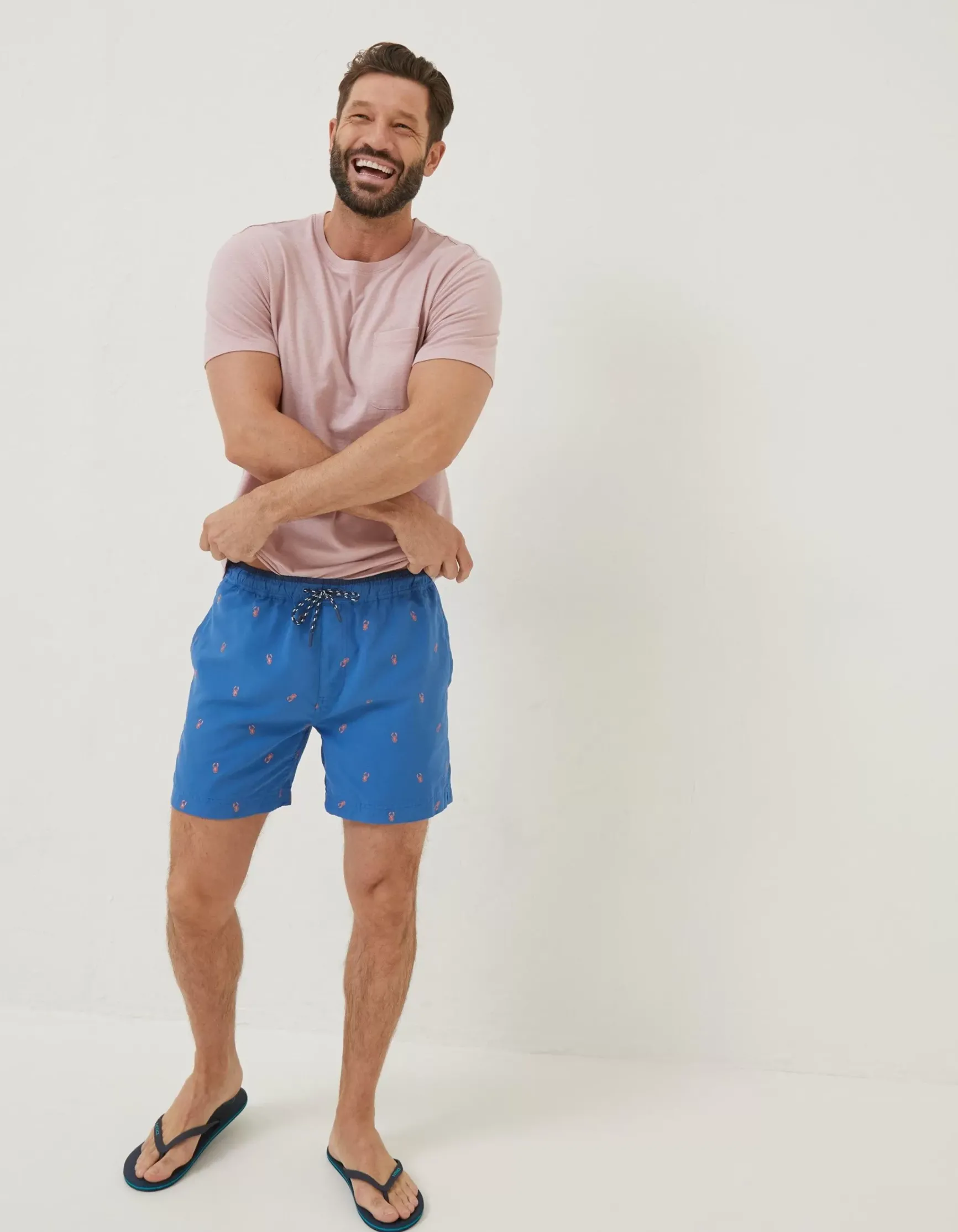 FatFace Trevose Lobster Swim Shorts|Men Swimwear