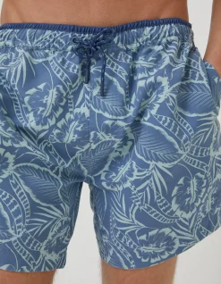 FatFace Trevose Palm Print Swim Shorts|Men Swimwear