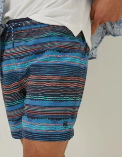 FatFace Trevose Scribble Swim Shorts|Men Swimwear