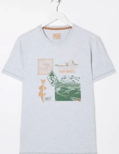 FatFace Trip Notes Printed T-Shirt|Men T-Shirts