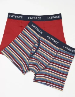 FatFace Two Pack Portland Stripe Boxers|Men View All