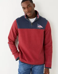FatFace Usa Airlie Yoke Sweatshirt|Men Sweatshirts & Hoodies