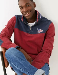 FatFace Usa Airlie Yoke Sweatshirt|Men Sweatshirts & Hoodies