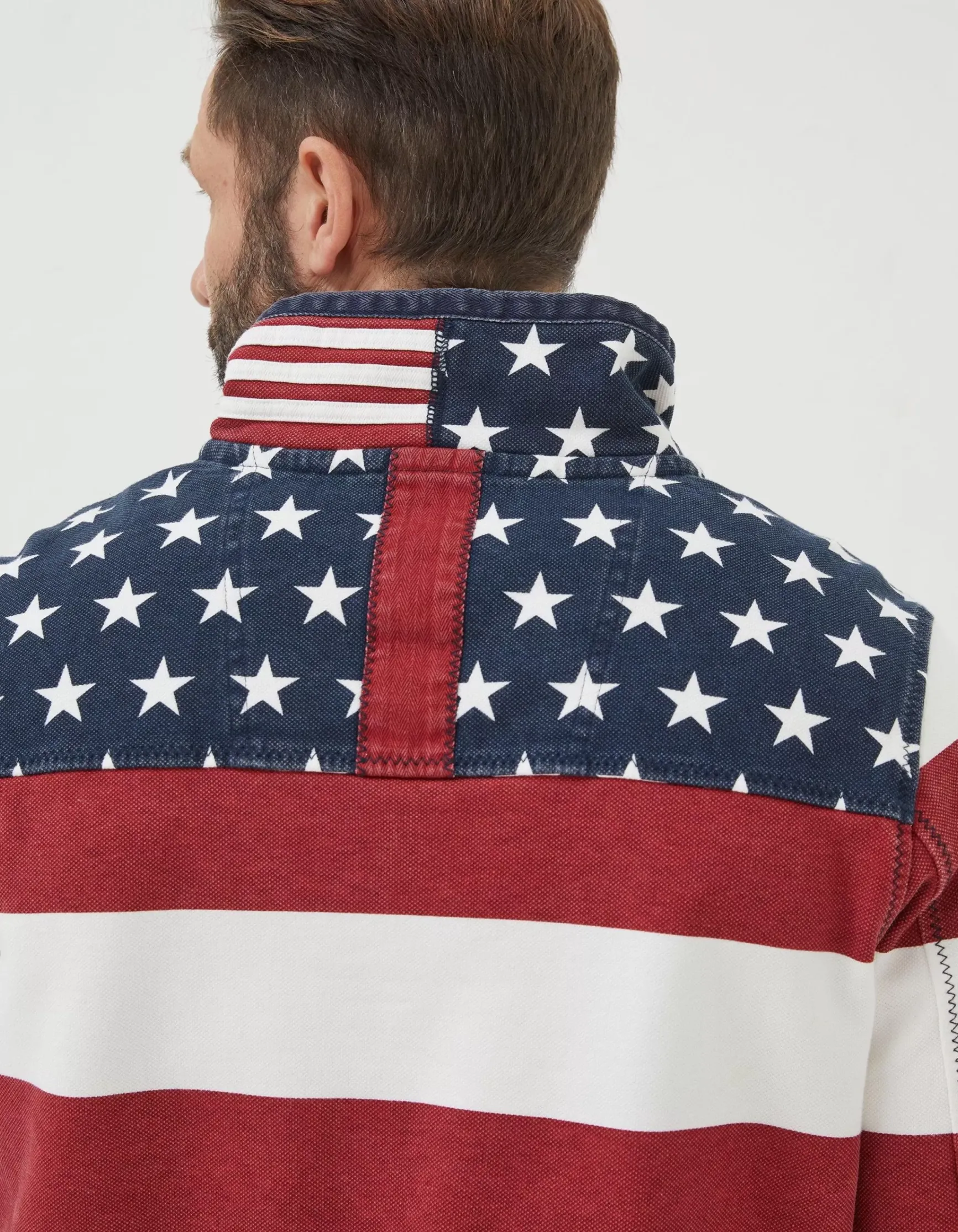 FatFace Usa Block Stripe Airlie Sweatshirt|Men Sweatshirts & Hoodies