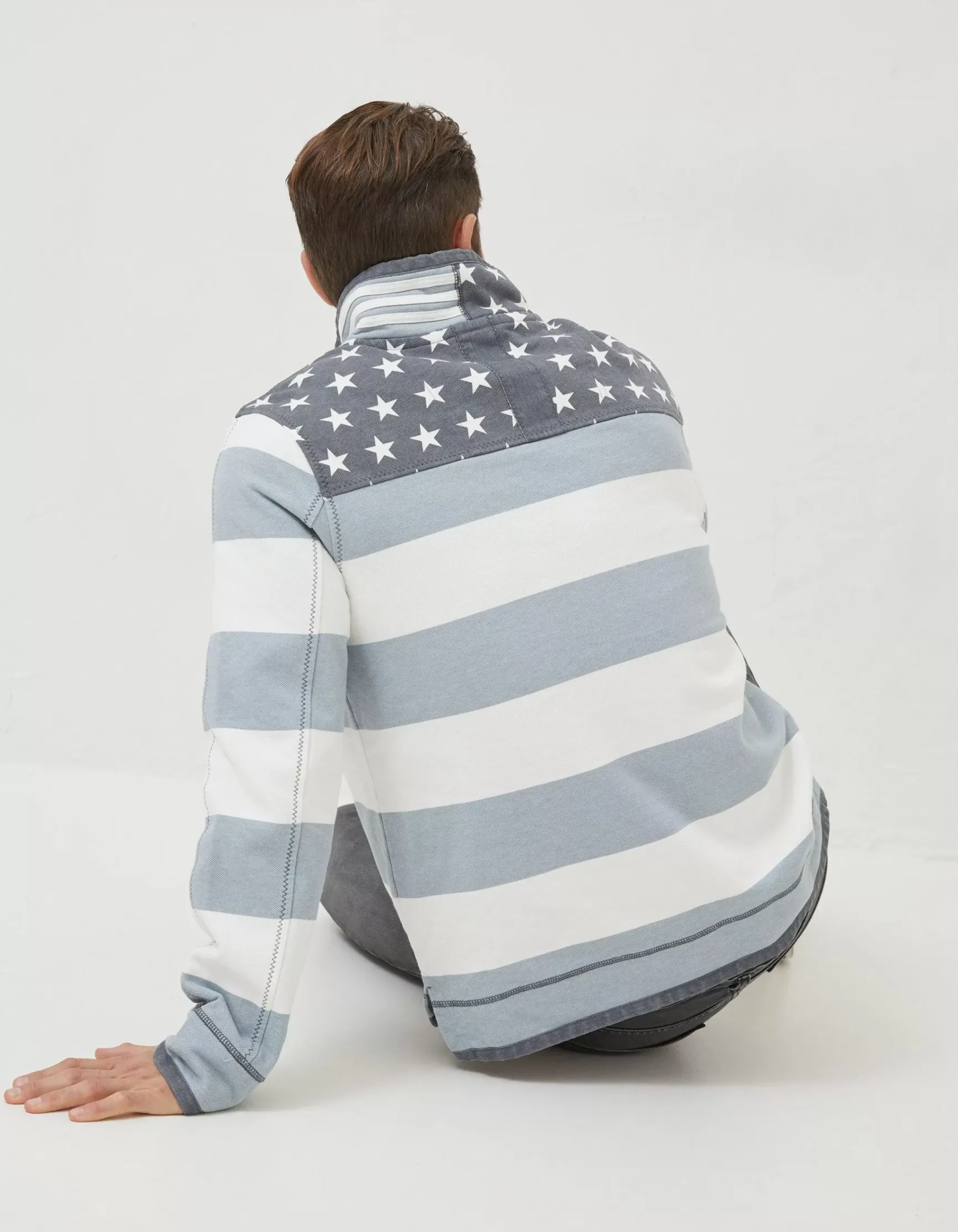 FatFace Usa Block Stripe Airlie Sweatshirt|Men Sweatshirts & Hoodies