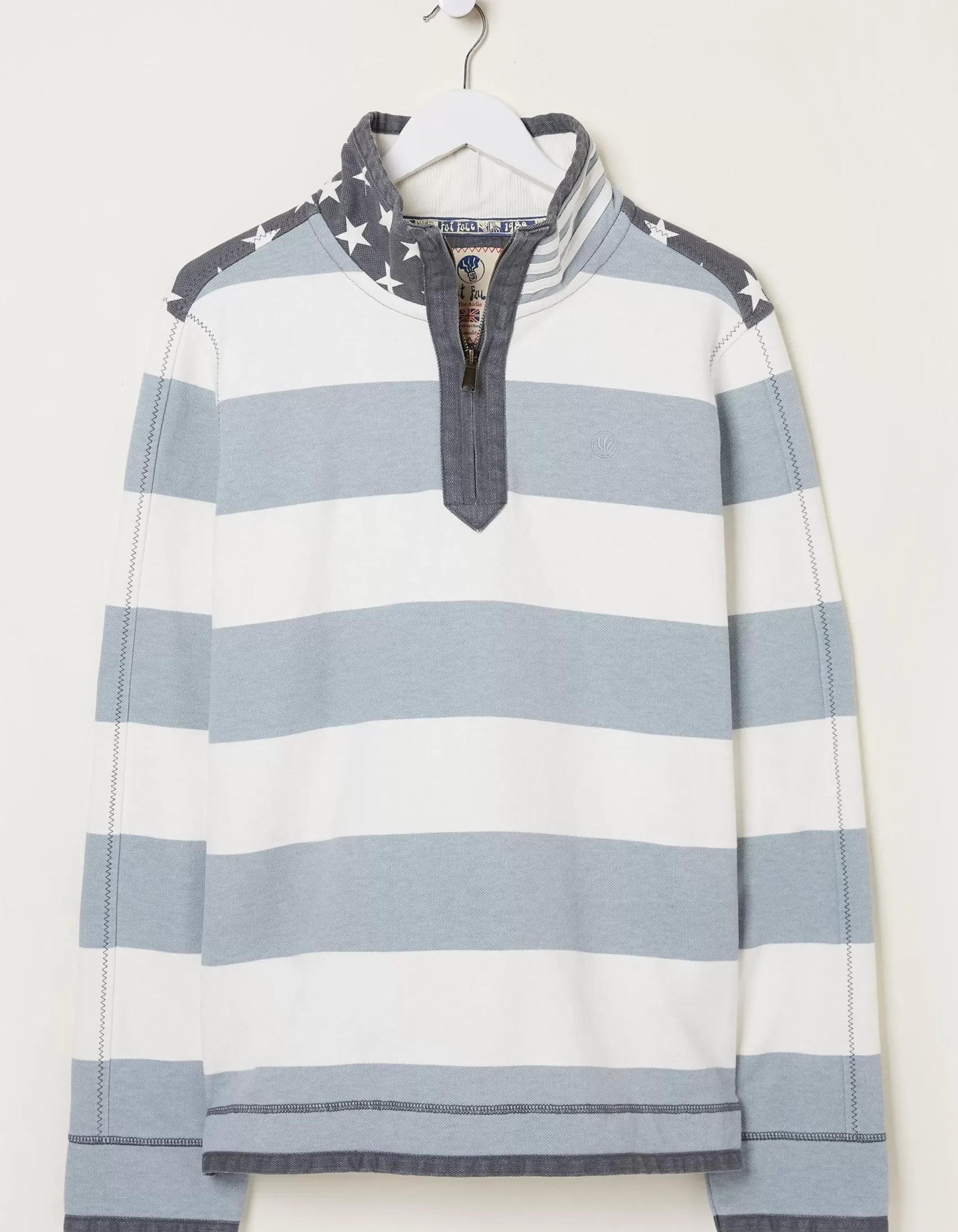 FatFace Usa Block Stripe Airlie Sweatshirt|Men Sweatshirts & Hoodies