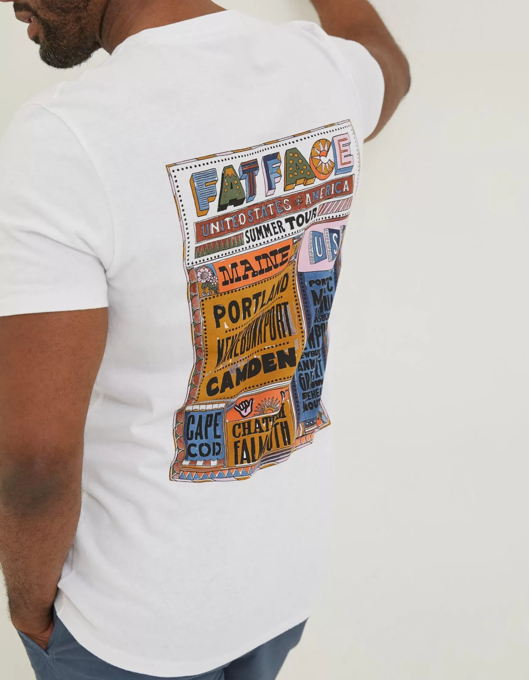 FatFace Usa Festival T-Shirt|Men T-Shirts