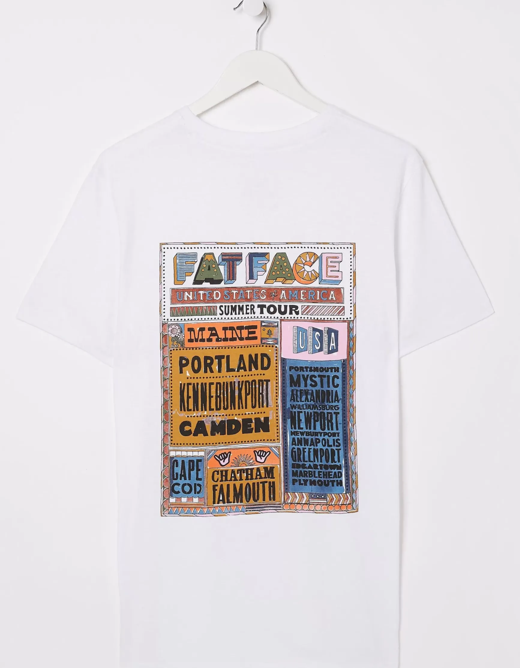FatFace Usa Festival T-Shirt|Men T-Shirts