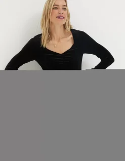 FatFace Valerie Velvet Top|Women View All