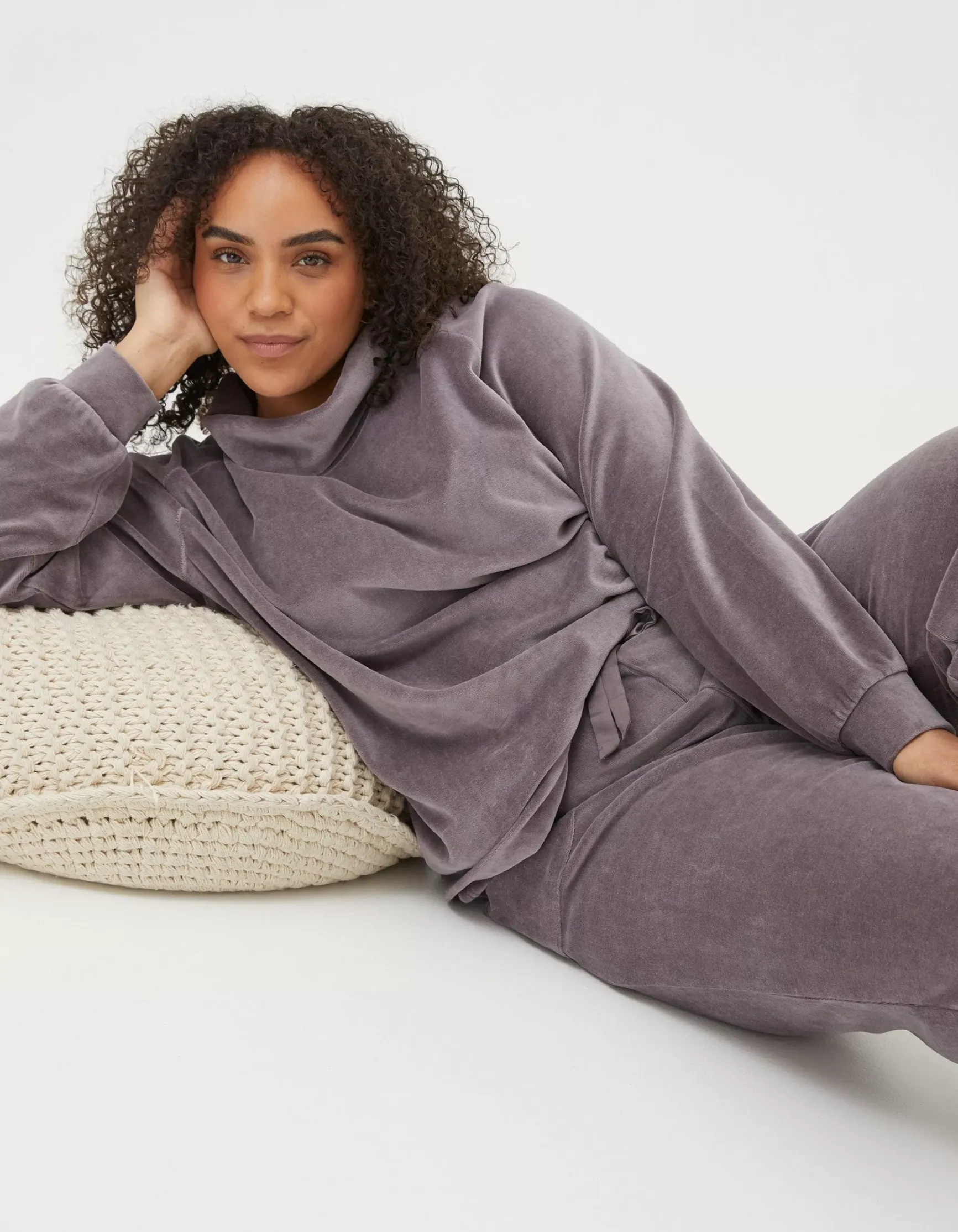 FatFace Verity Velvet Funnel Top|Women Nightwear & Loungewear