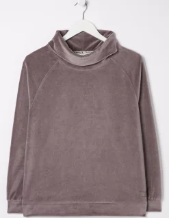 FatFace Verity Velvet Funnel Top|Women Nightwear & Loungewear