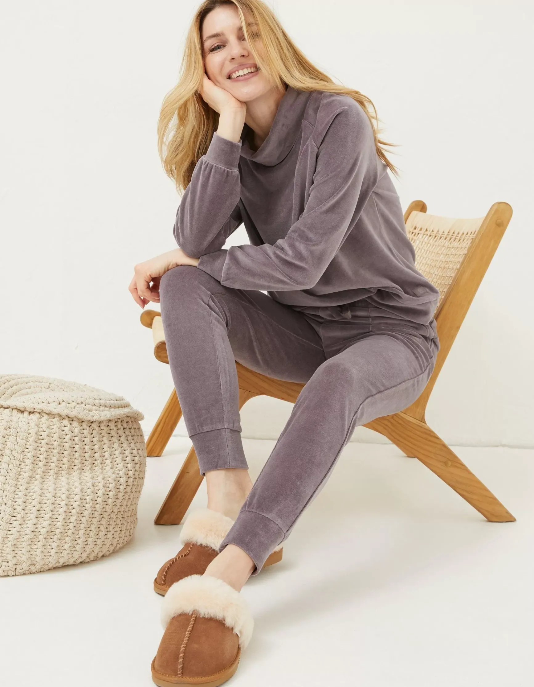 FatFace Verity Velvet Jogger|Women Nightwear & Loungewear