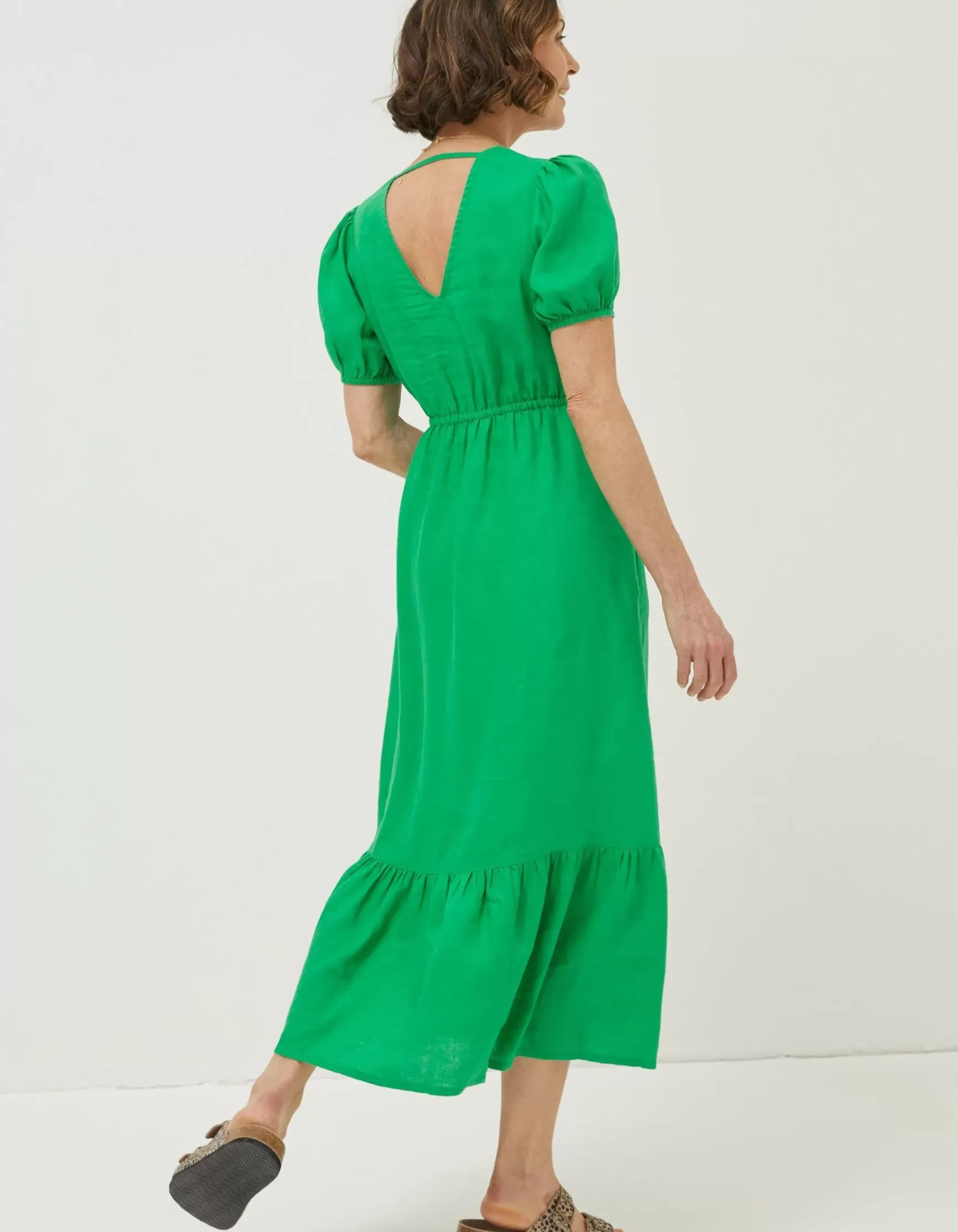 FatFace Vivvie Linen Midi Dress|Women Dresses
