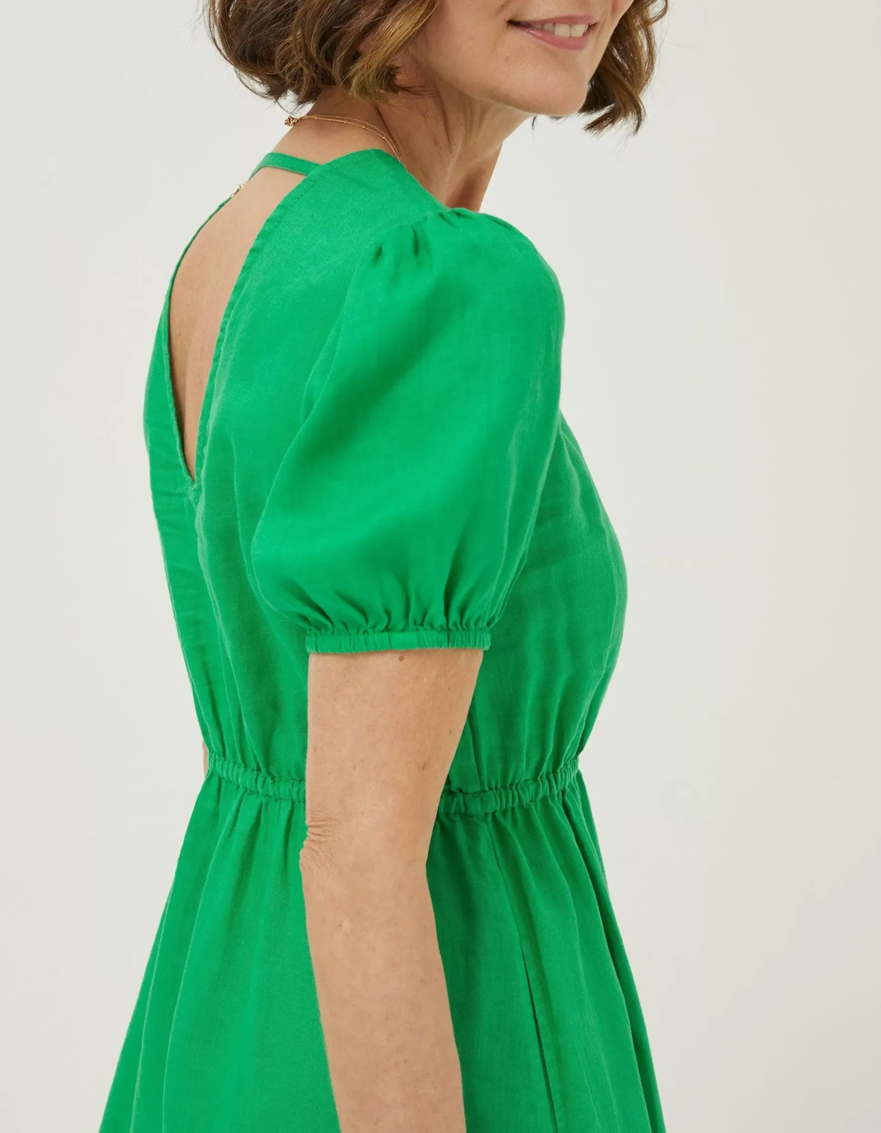 FatFace Vivvie Linen Midi Dress|Women Dresses
