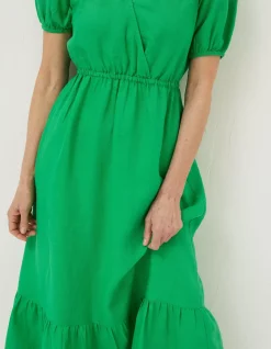 FatFace Vivvie Linen Midi Dress|Women Dresses