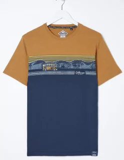 FatFace Volkswagen Chest Stripe T-Shirt|Men T-Shirts
