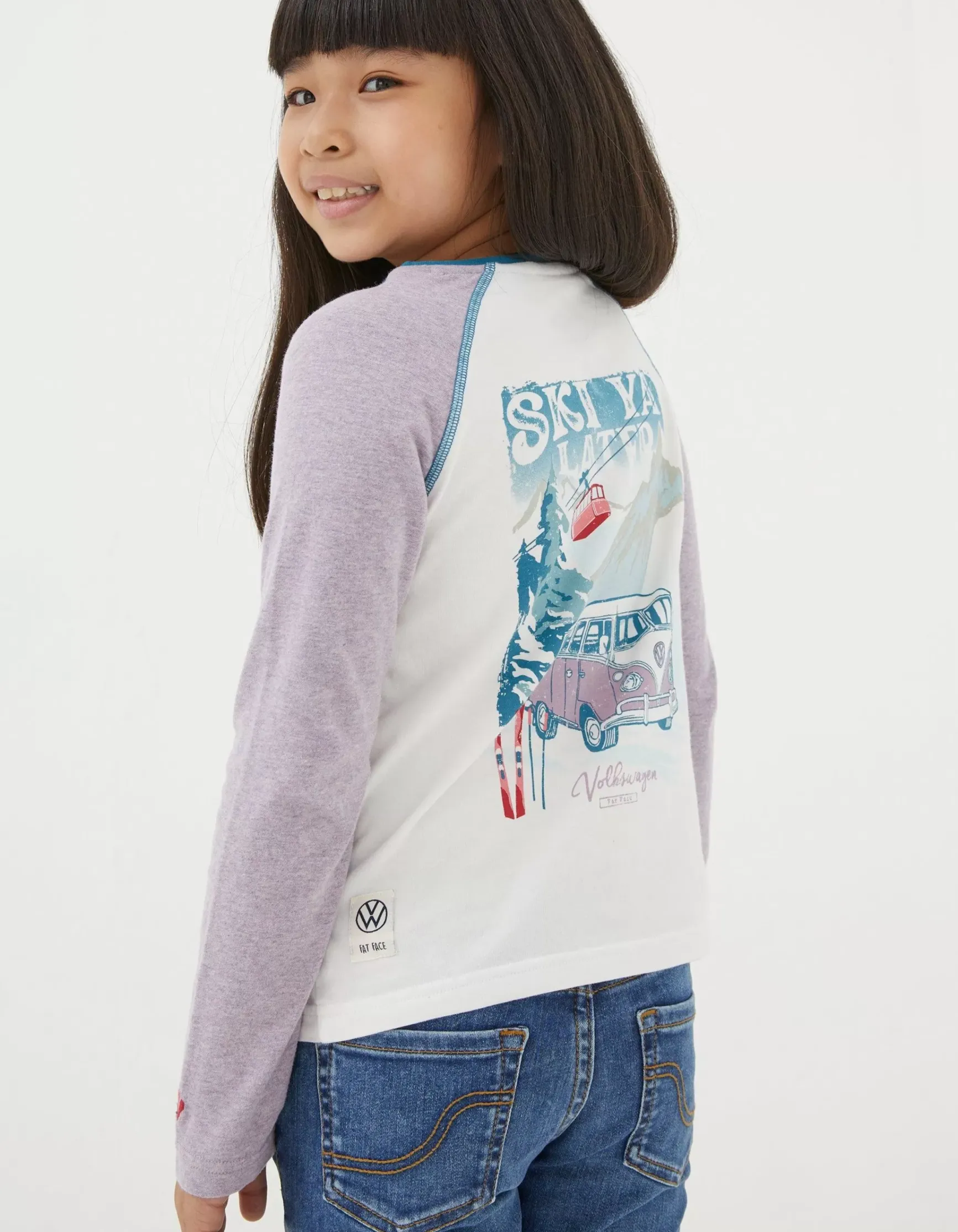 FatFace Vw Raglan T-Shirt|Girls View All
