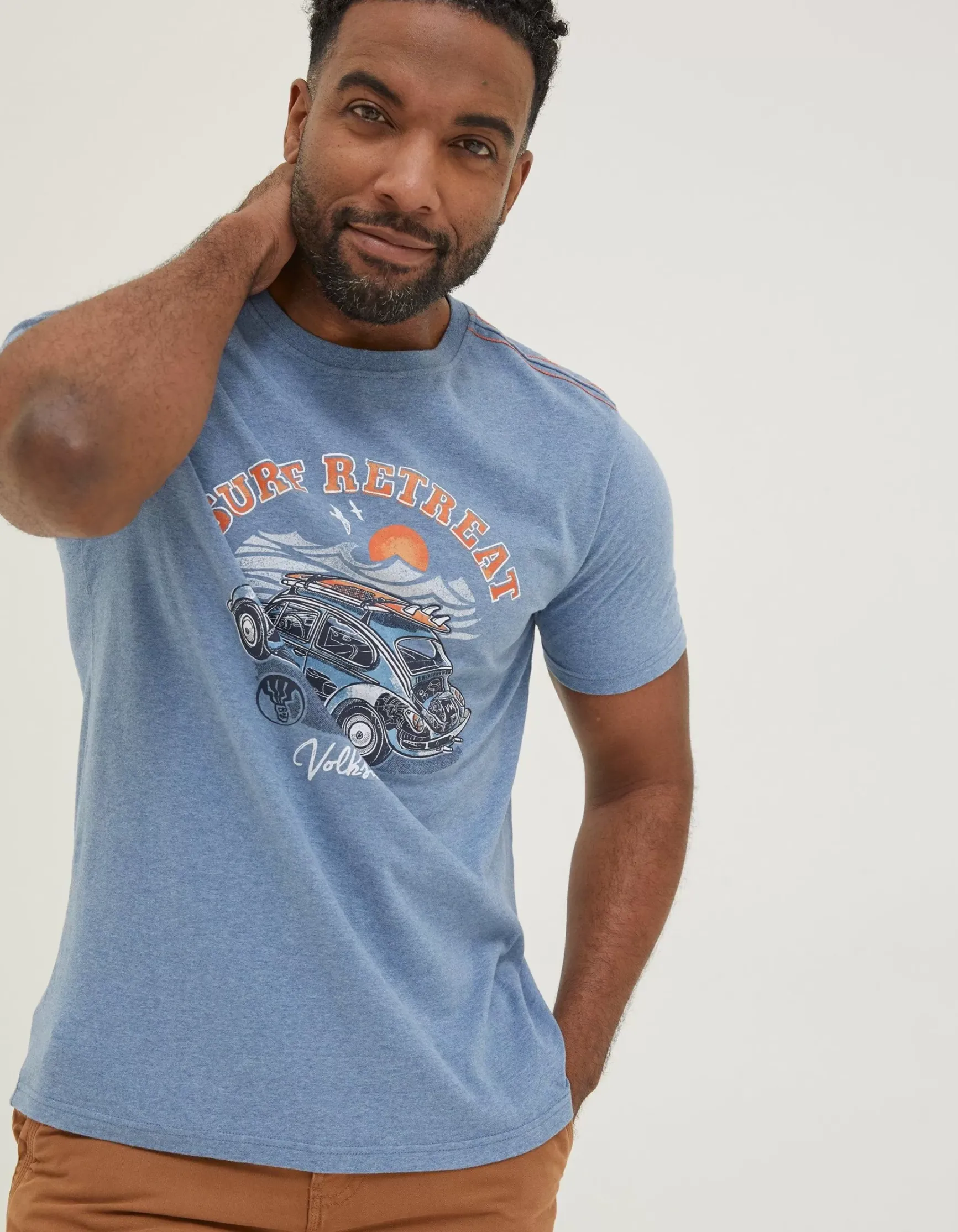 FatFace Vw Summer Starts T-Shirt|Men T-Shirts