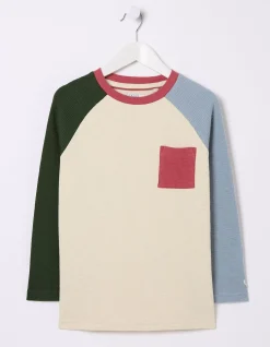 FatFace Waffle Jersey Raglan T-Shirt|Boys View All