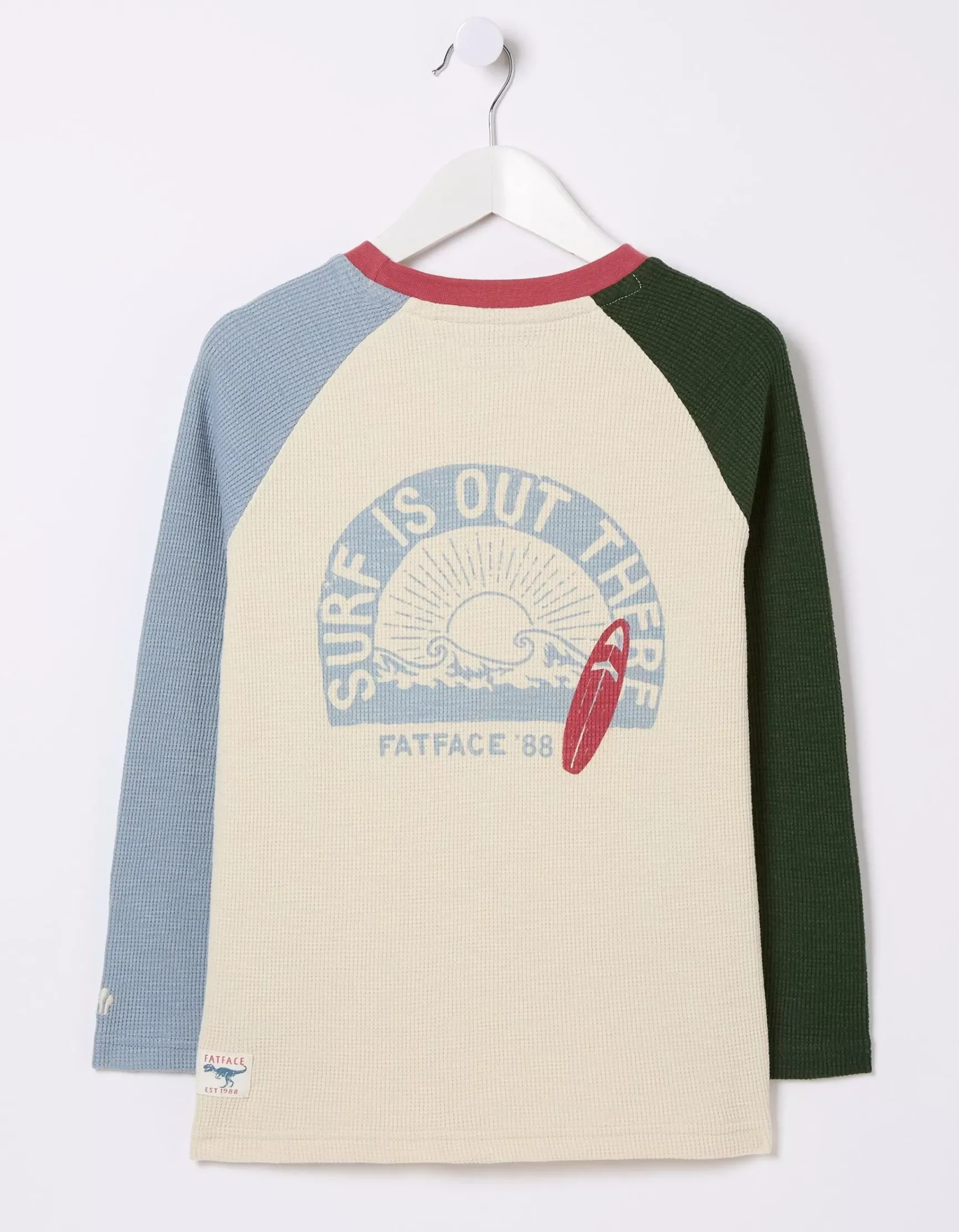 FatFace Waffle Jersey Raglan T-Shirt|Boys View All
