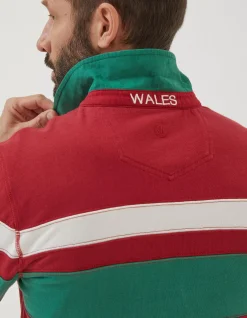 FatFace Wales Nation Rugby Shirt|Men T-Shirts