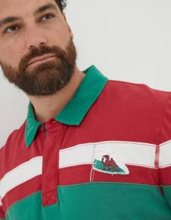 FatFace Wales Nation Rugby Shirt|Men T-Shirts