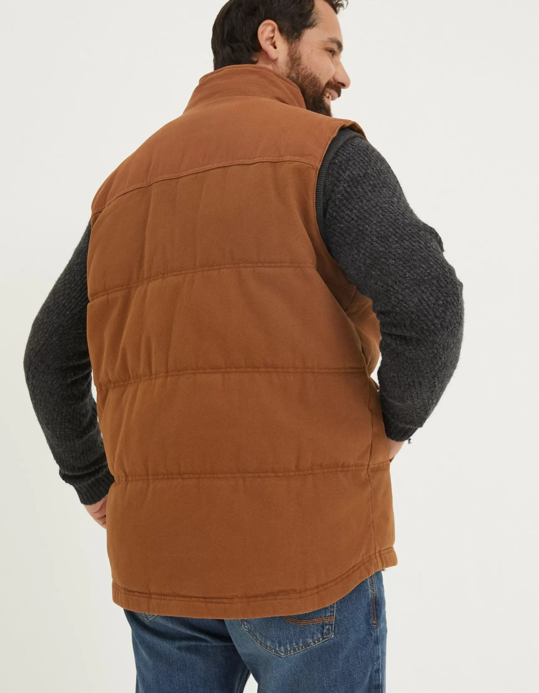 FatFace Wardly Canvas Gilet|Men View All