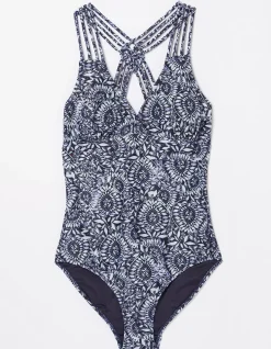 FatFace Watercolour Batik Swimsuit|Women Beachwear & Swimwear