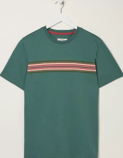 FatFace West Bay Chest Stripe T-Shirt|Men T-Shirts