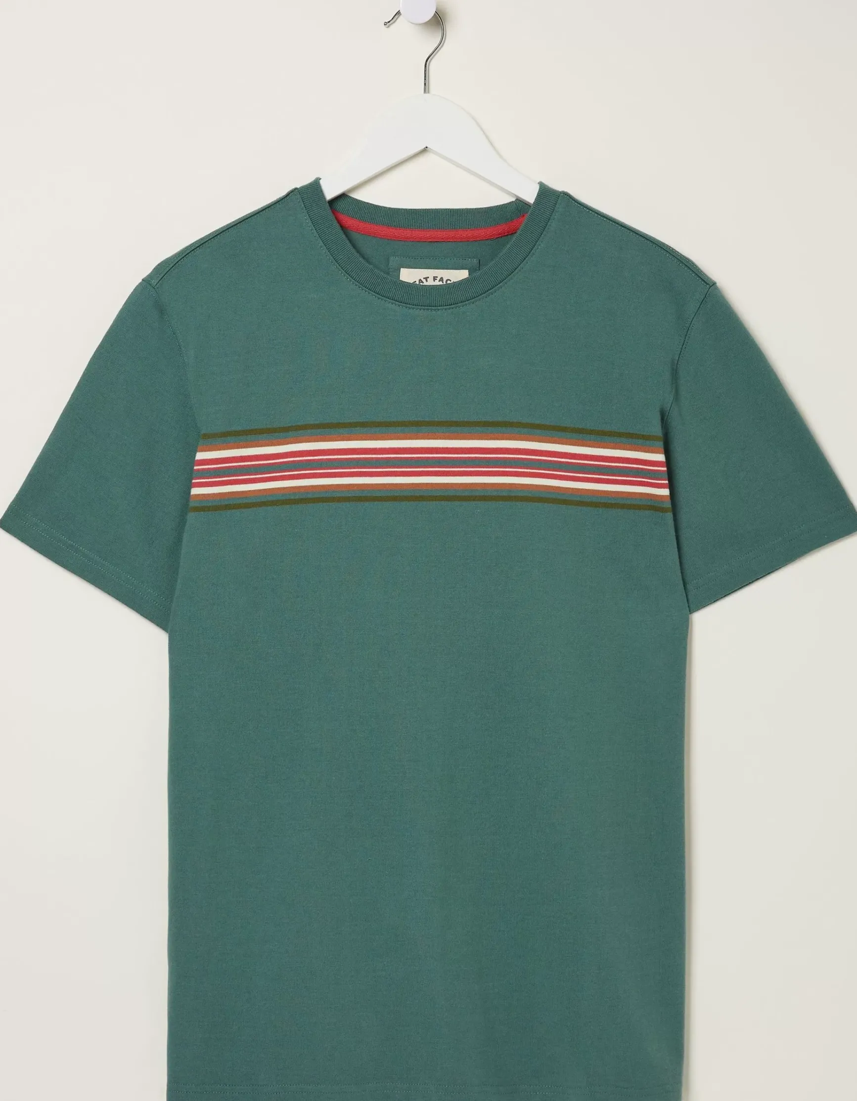 FatFace West Bay Chest Stripe T-Shirt|Men T-Shirts
