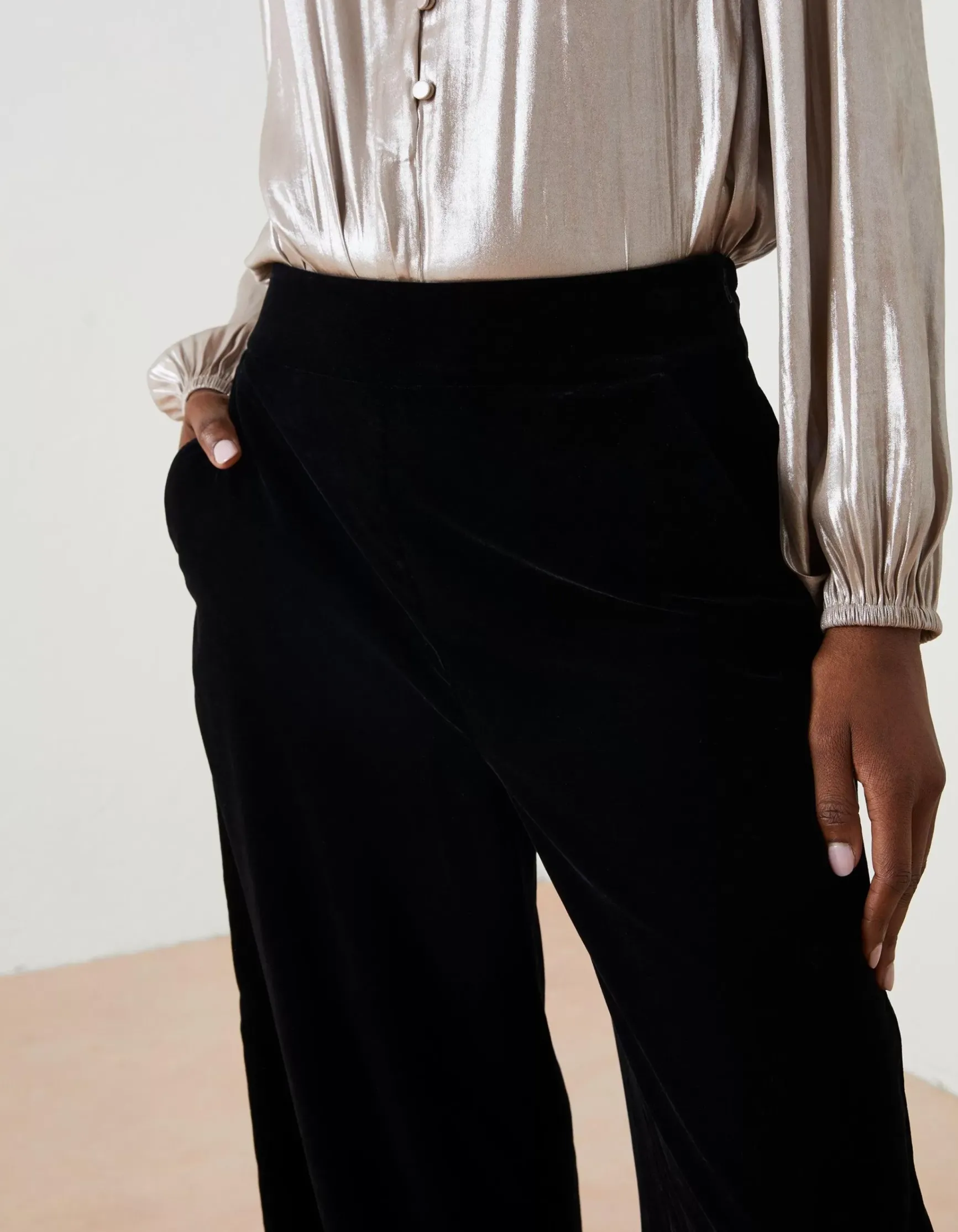 FatFace Wide Leg Velvet Trousers|Women View All