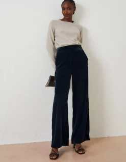 FatFace Wide Leg Velvet Trousers|Women View All
