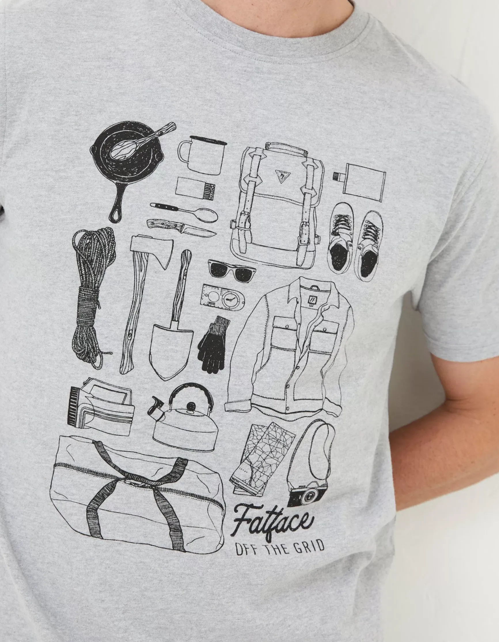 FatFace Wilderness T-Shirt|Men T-Shirts