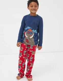 FatFace Wilfred Mammoth Pyjama Set|Boys View All