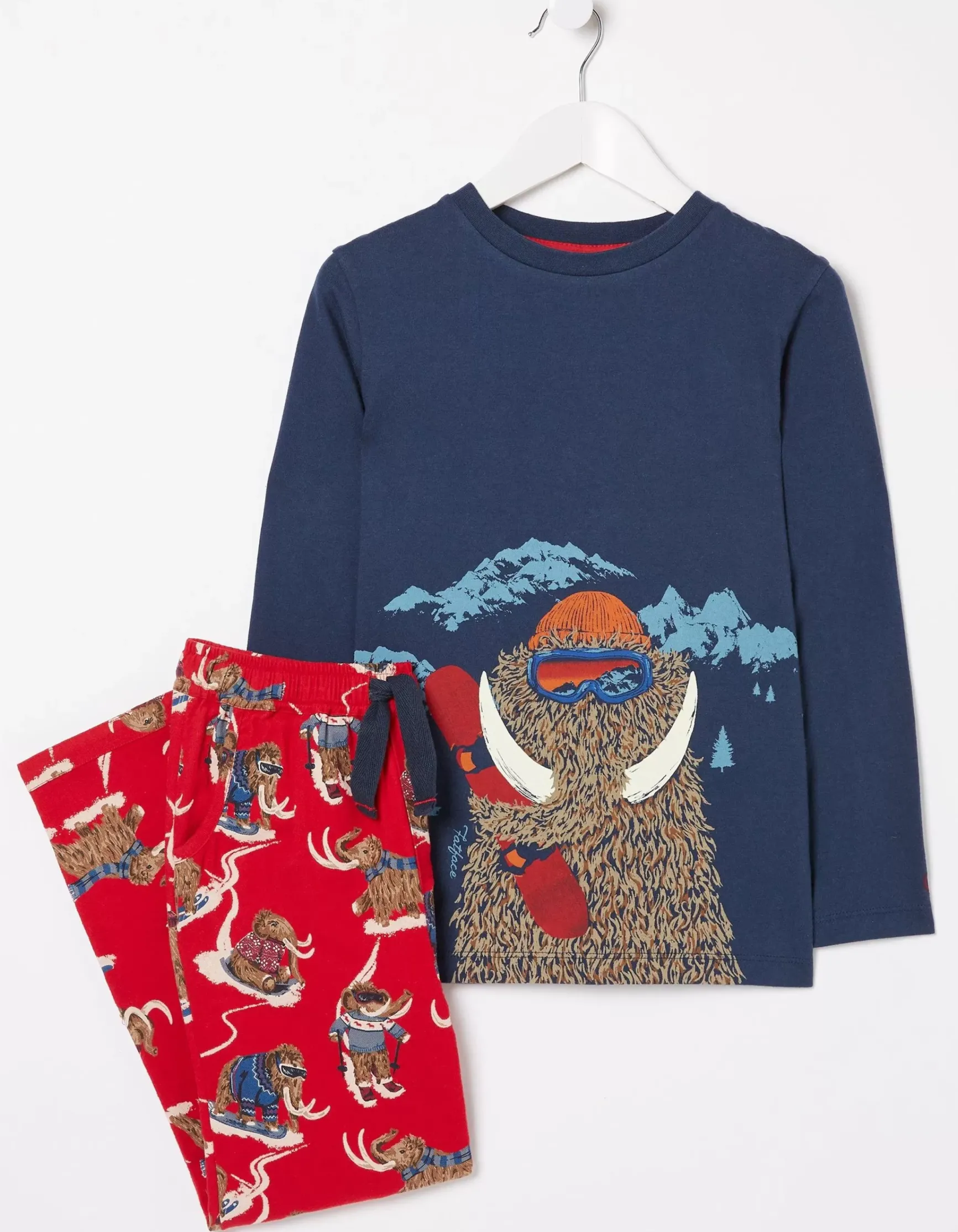 FatFace Wilfred Mammoth Pyjama Set|Boys View All