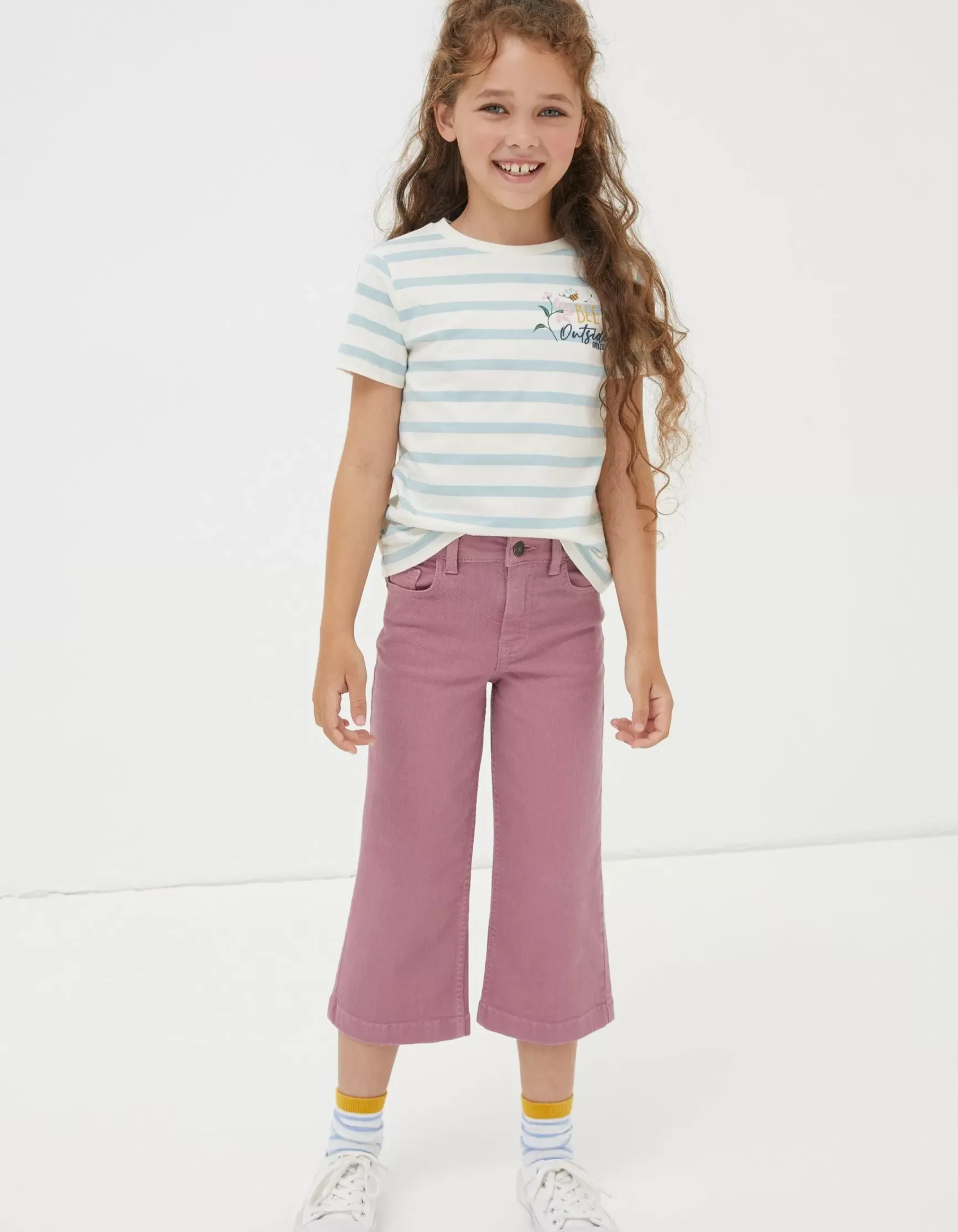 FatFace Willow Wide Leg Coloured Cropped Jeans|Girls View All