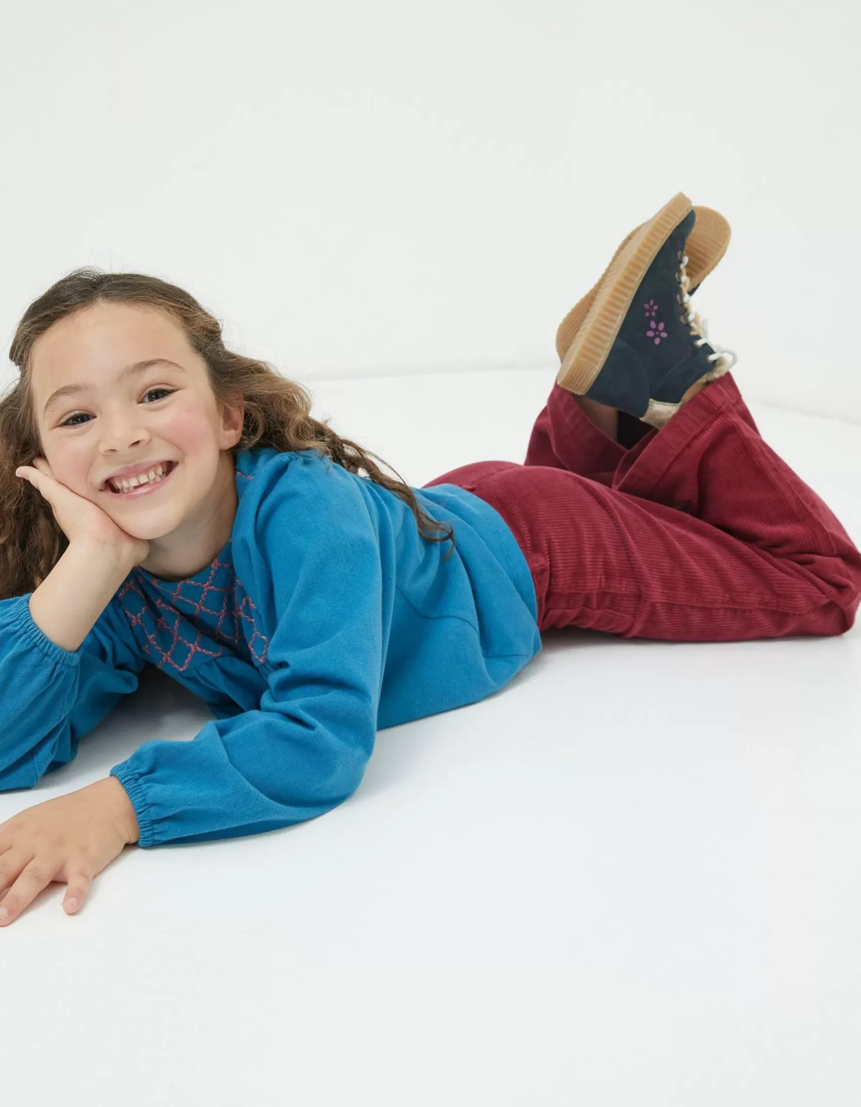 FatFace Willow Wide Leg Cord Trouser|Girls Dungarees, Jeans & Leggings