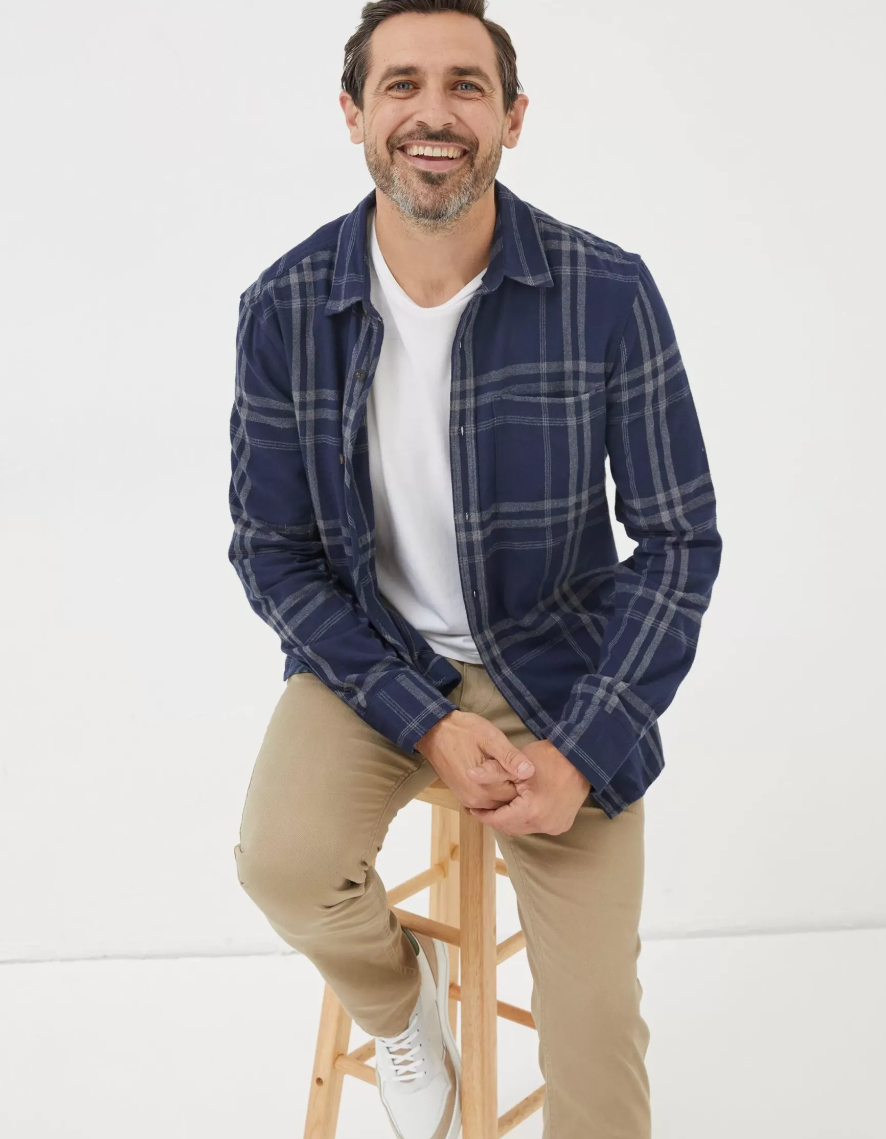 FatFace Windowpane Check Shirt|Men View All