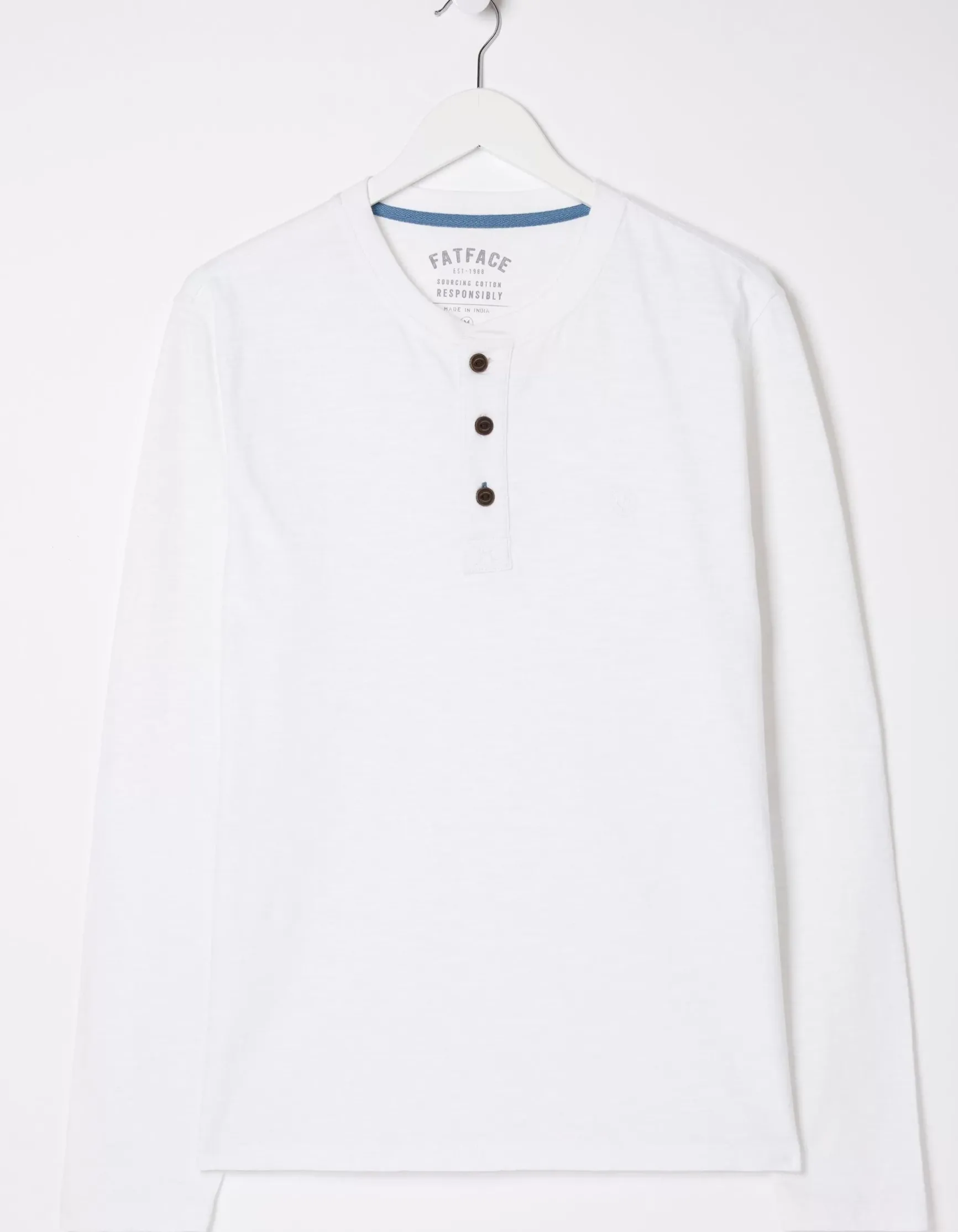 FatFace Woodside Slub Henley|Men T-Shirts