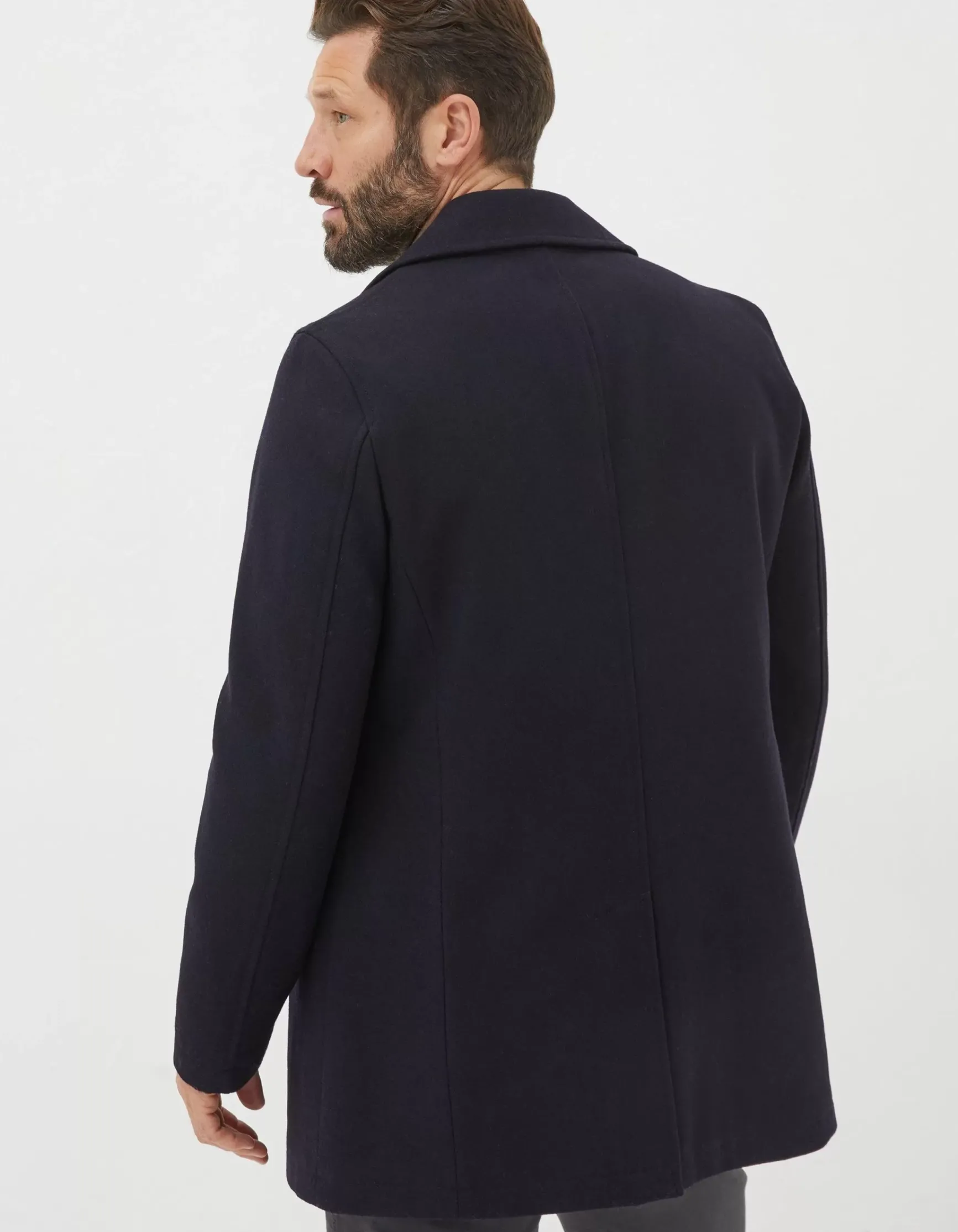 FatFace Wool Peacoat|Men View All